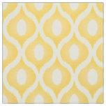 Yellow ikat moroccan design fabric