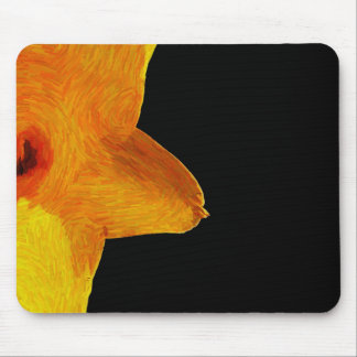 Yellow Impressionist Daffodil Mouse Pad