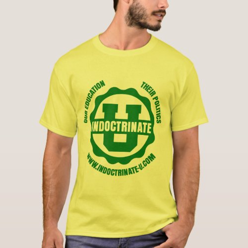 Yellow Indoctrinate U Radiation Logo T_Shirt