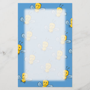 Yellow Insects Stationery