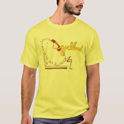 Yellow instead of Hello Telephone Answering T_Shirt