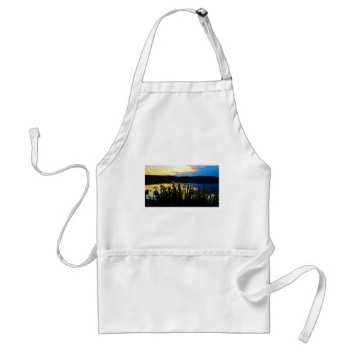 Yellow Iris at Lake Arrowhead shore Adult Apron