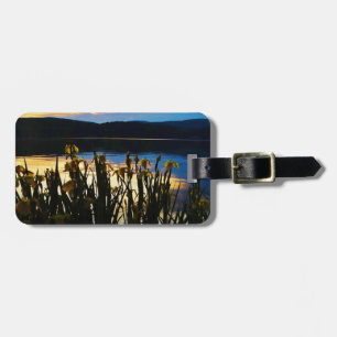 Yellow Iris at Lake Arrowhead shore Luggage Tag