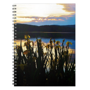 Yellow Iris at Lake Arrowhead shore Notebook