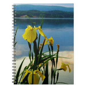 Yellow Iris at Lake Shore Notebook