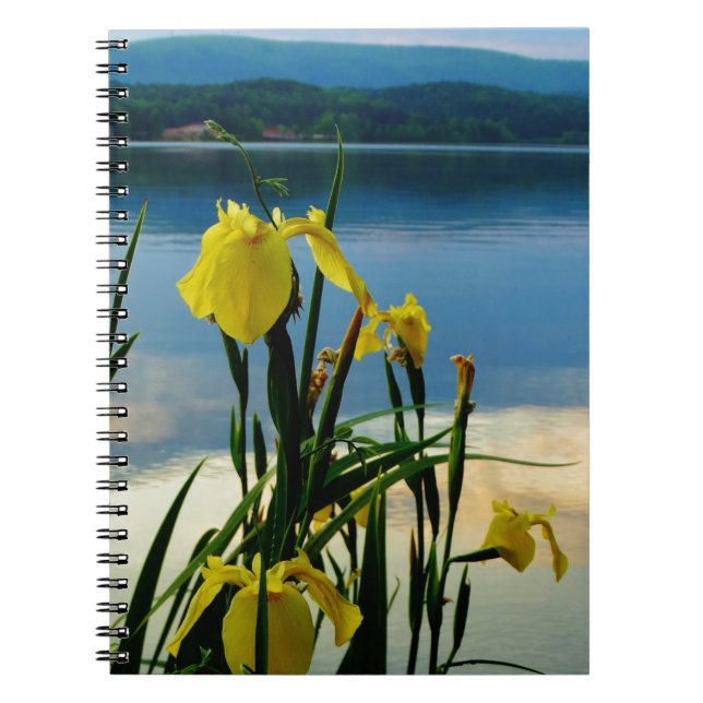 Yellow Iris at Lake Shore Notebook (Front)