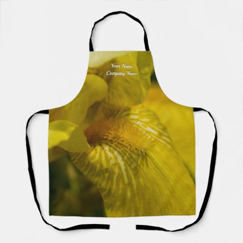 Yellow Iris Beard Apron