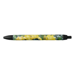 Yellow Iris Floral Pen