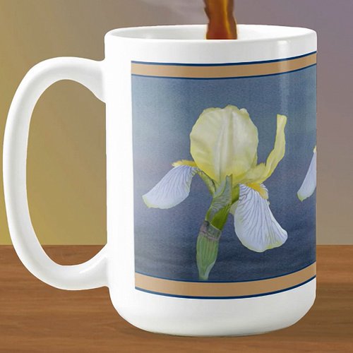 Yellow Iris Flower Coffee Mug