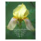 Yellow Iris Scripture Photographic Print