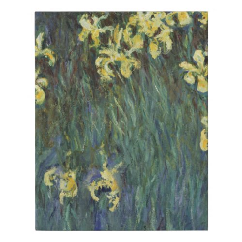 Yellow Irises by Claude Monet Faux Canvas Print