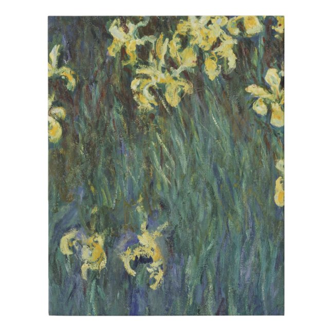 Yellow Irises by Claude Monet Faux Canvas Print (Front)