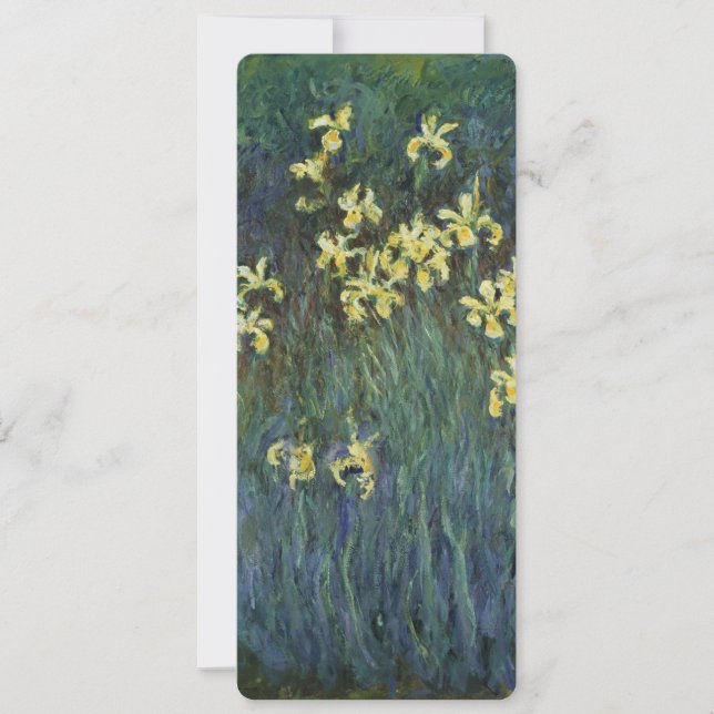 Yellow Irises by Claude Monet, Vintage Fine Art (Front)