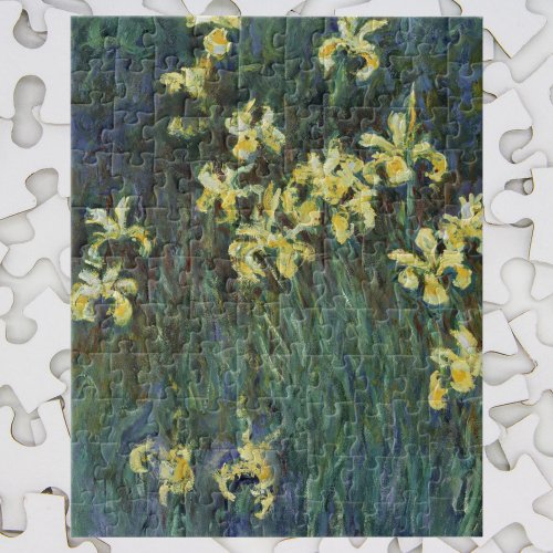 Yellow Irises by Claude Monet Vintage Fine Art Jigsaw Puzzle