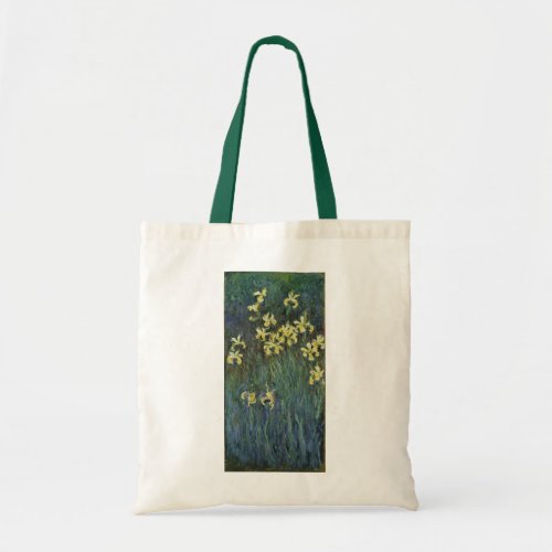 Yellow Irises by Claude Monet Vintage Fine Art Tote Bag