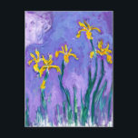 Yellow Irises with Pink Cloud | Claude Monet | Postcard<br><div class="desc">Yellow Irises with Pink Cloud is a 1914-17 painting Claude Monet.</div>