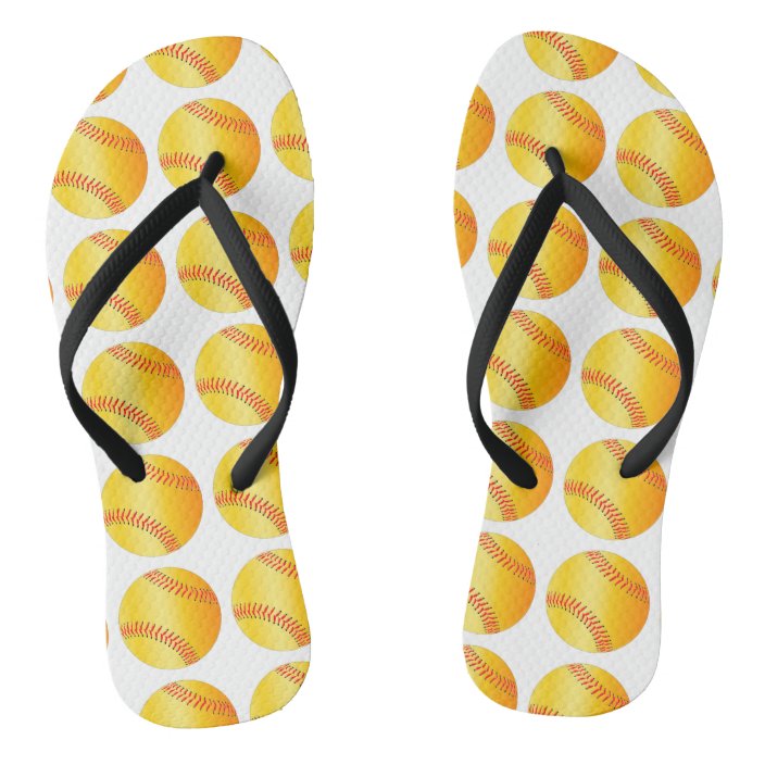 softball flip flops