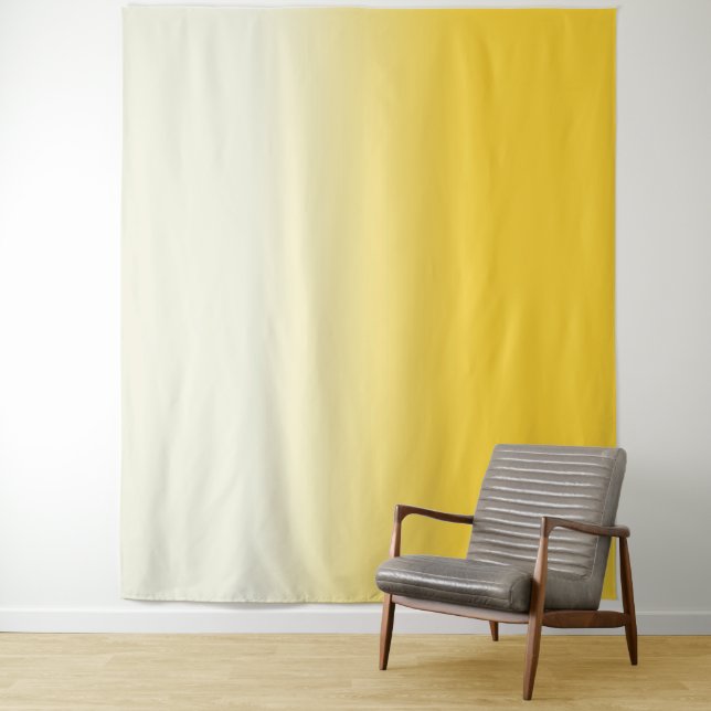 Yellow & Ivory Gradient Ombre Photo Backdrop (In Situ)