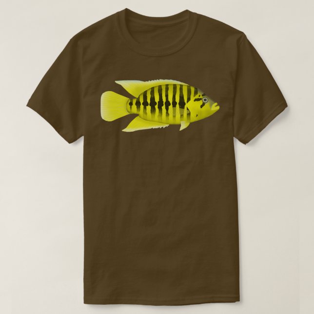 Yellow Jacket cichlid T-Shirt (Design Front)