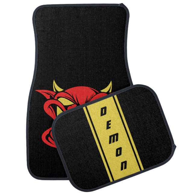Yellow Jacket Demon Car Floor Mat (Set)