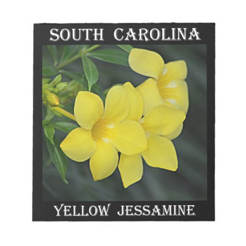 Yellow Jessamine South Carolina Notepad