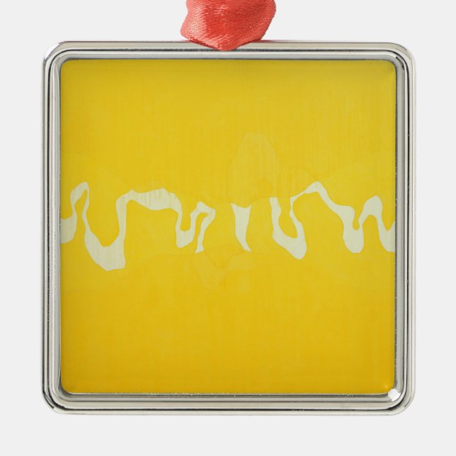 Yellow journey metal ornament (Front)