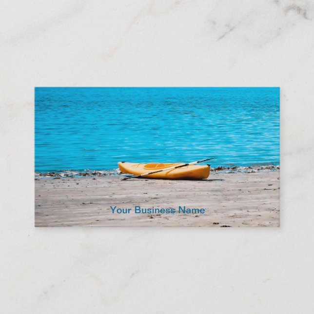 Yellow Kayak Business Card (Front)