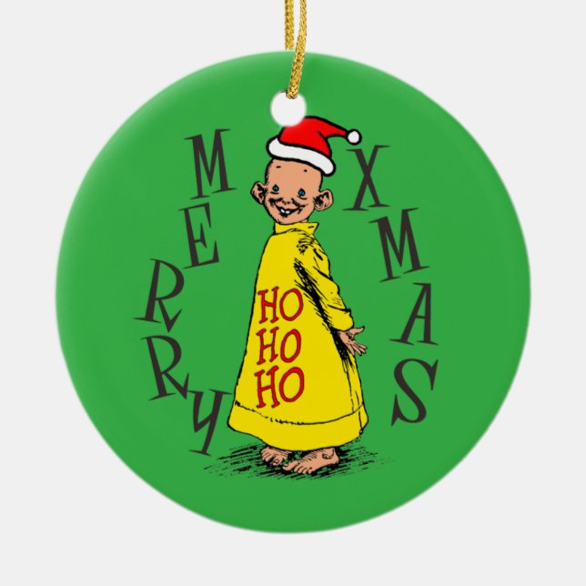 Yellow Kid Christmas Ornament (Front)