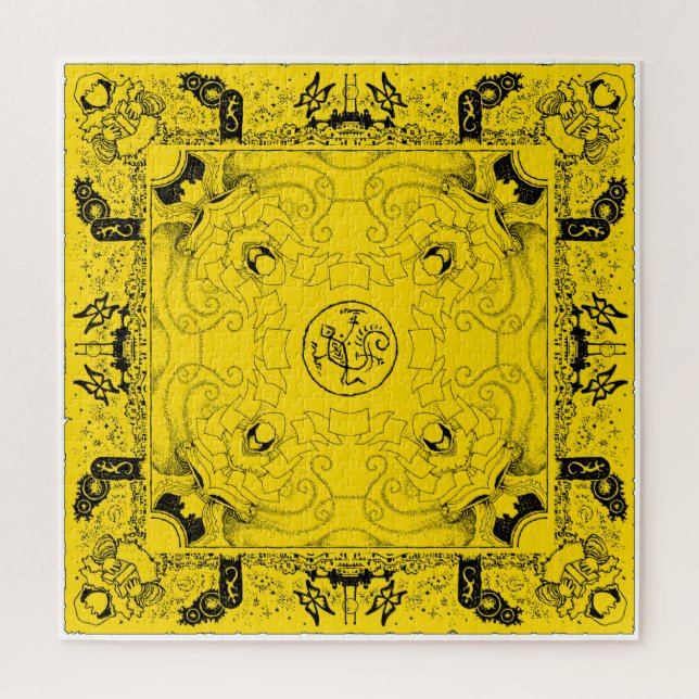 Yellow King Carcosa Cursed Book Jigsaw Puzzle (Vertical)