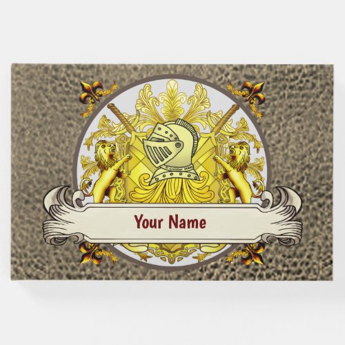 Yellow Knight Family Crest  Surname book 