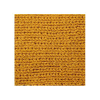 Yellow knitted wool, high-resolution texture. wood wall art