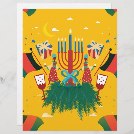 yellow Kwanzaa (Front/Back)
