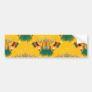 yellow Kwanzaa Bumper Sticker