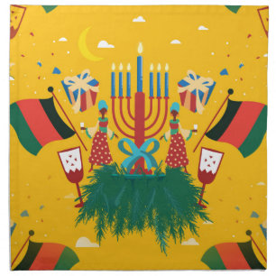 yellow Kwanzaa Napkin