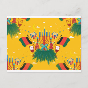 yellow Kwanzaa Postcard