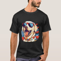 Yellow Lab 4th Of July Design Patriotic Pup Labrad