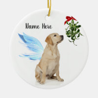 Yellow Lab Angel - Christmas Memorial Ornament