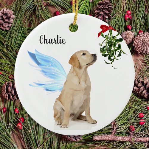 Yellow Lab Angel - Christmas Memorial Ornament