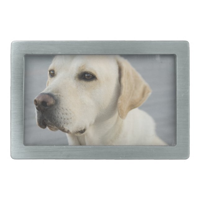 Yellow Lab Buckle Belt Buckle (Front)