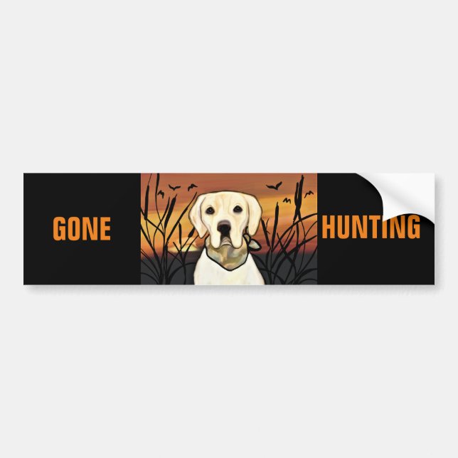 YELLOW LAB BUMPER STICKER (Front)