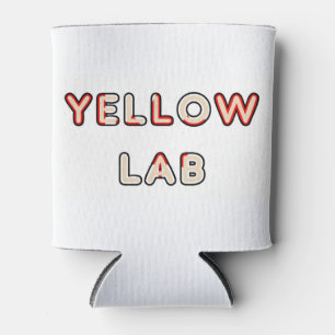 yellow lab Canadian-Flag in name Can Cooler
