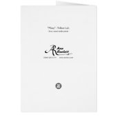 Yellow Lab Card - "Mixsy" (Back)