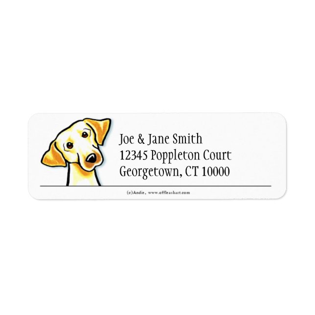 Yellow Lab Clean & Simple Label (Front)