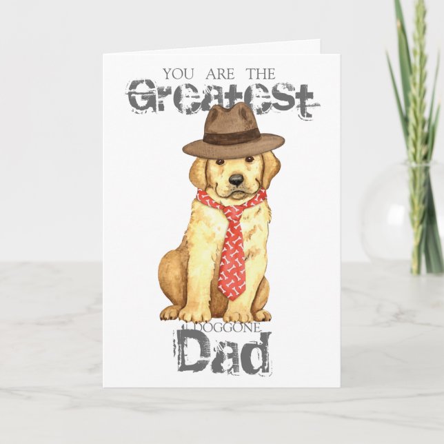 Yellow Lab Dad Card (Front)