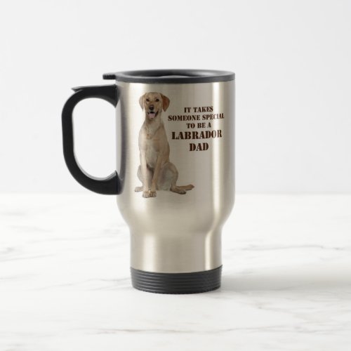 Yellow Lab Dad Travel Mug