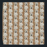 Yellow Lab Dog Bandana<br><div class="desc">This bandana features a reproduction of my original pastel drawing of a yellow lab.</div>