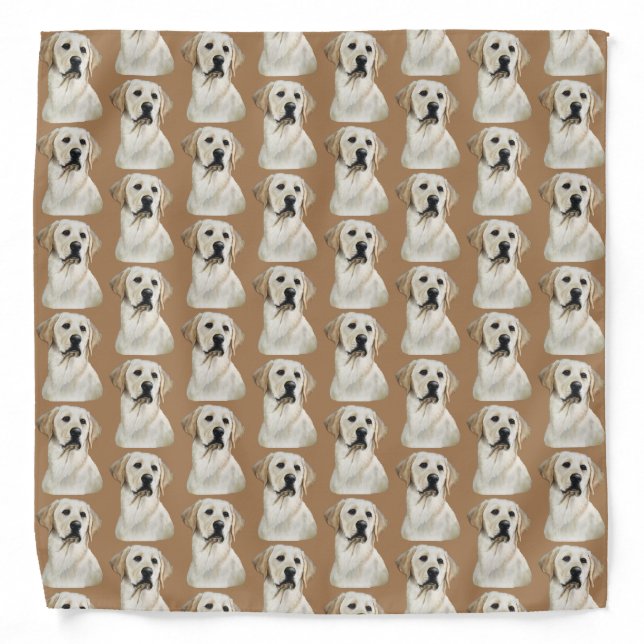 Yellow Lab Dog Bandana (Front)