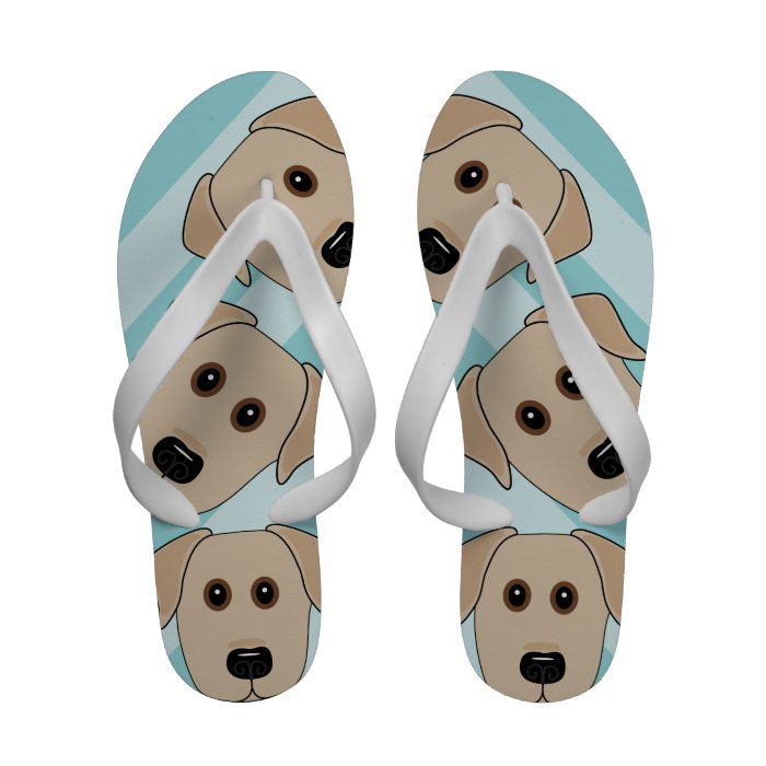 Yellow Lab Dog Breed Art Sandalei Sandals