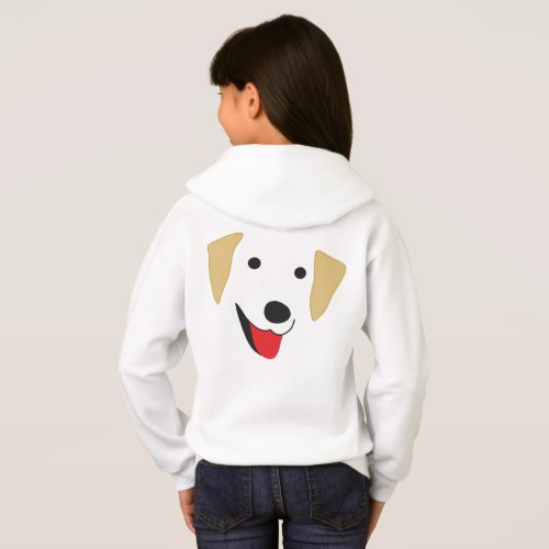 Yellow Lab Face Hoodie