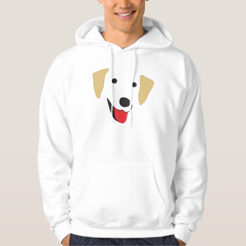 Yellow Lab Face Hoodie